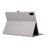 For OnePlus Pad 3 Case with Stand Card Holder Cloth Texture Leather Tablet Cover - Grey - 4