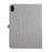 For OnePlus Pad 3 Case with Stand Card Holder Cloth Texture Leather Tablet Cover - Grey - 6