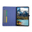 For Infinix Xpad GT Case with Stand Card Holder Cloth Texture Leather Tablet Cover - Blue - 2