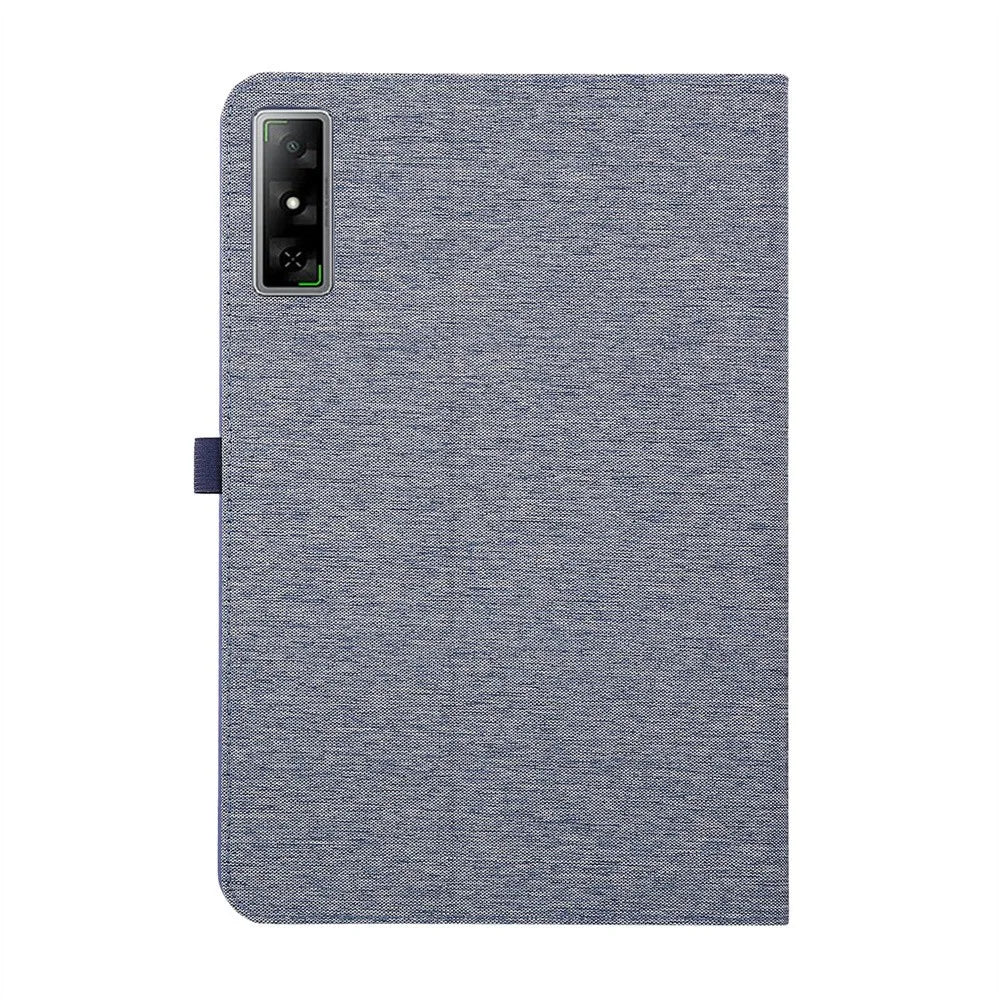 For Infinix Xpad GT Case with Stand Card Holder Cloth Texture Leather Tablet Cover - Blue - 6