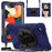 For Lenovo Tab K9 / Tab One Kickstand Case TPU PC Silicone Tablet Cover with Shoulder Strap - Navy Blue - 1