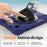 For Lenovo Tab K9 / Tab One Kickstand Case TPU PC Silicone Tablet Cover with Shoulder Strap - Navy Blue - 3