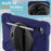 For Lenovo Tab K9 / Tab One Kickstand Case TPU PC Silicone Tablet Cover with Shoulder Strap - Navy Blue - 6