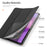 DUX DUCIS For Lenovo Tab K11 Gen 2 / Lenovo Idea Tab Case  Domo Series Tri-fold Stand PU Leather Protective Tablet Cover - Black - 5