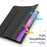 DUX DUCIS For Lenovo Tab K11 Gen 2 / Lenovo Idea Tab Case  Domo Series Tri-fold Stand PU Leather Protective Tablet Cover - Black - 6