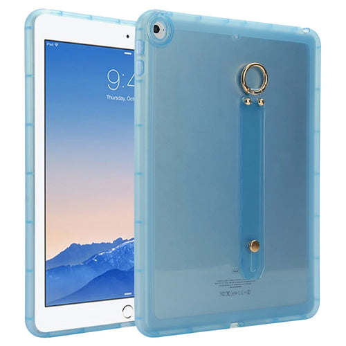Tablet Case For iPad 9.7-inch (2018)  /  (2017)  /  Air 2 Shockproof TPU Cover with Wristband - Blue - 1