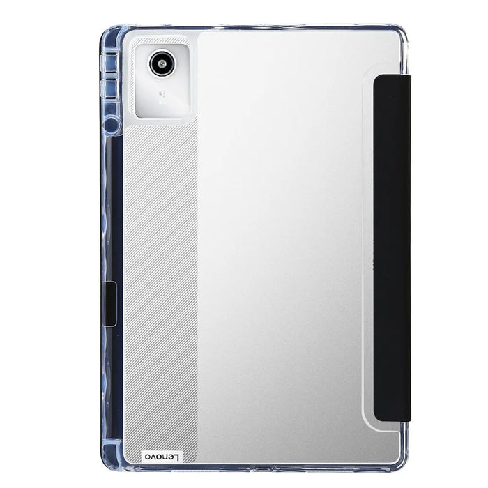 For Lenovo Tab K11 Gen 2 / Idea Tab / Xiaoxin Pad 11 2025 Case PU Leather Origami Stand Clear Tablet Cover - Black - 6