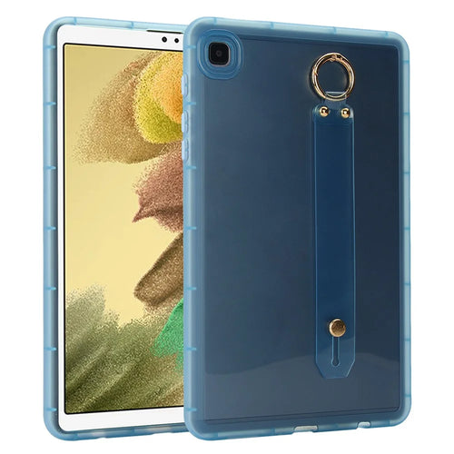 For Samsung Galaxy Tab A7 Lite 8.7-inch Case Shockproof TPU Tablet Cover with Wristband - Blue - 1