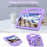For Lenovo Tab K9  /  Tab One Case Kids Cartoon Patterns Hand Grip Kickstand Tablet EVA Cover - Purple - 2