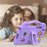 For Lenovo Tab K9  /  Tab One Case Kids Cartoon Patterns Hand Grip Kickstand Tablet EVA Cover - Purple - 4