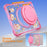 For iPad (2025) / iPad 10.9 (2022) Case Hand Grip Kickstand Pattern PC + TPU + Acrylic Tablet Cover - Pink - 4
