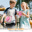For iPad (2025) / iPad 10.9 (2022) Case Kickstand Pattern PC + TPU + Acrylic Tablet Cover with Shoulder Strap - Pink - 4