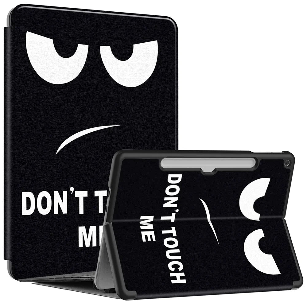 For Microsoft Surface Pro 12inch Case PU Leather Pattern Printing Stand Folio Tablet Cover - Don't Touch Me - 7