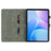 For Infinix Xpad 20 Case Tiger Imprint Anti-Scratch PU Leather Tablet Cover - Grey - 3