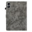 For Infinix Xpad 20 Case Tiger Imprint Anti-Scratch PU Leather Tablet Cover - Grey - 5