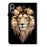For Infinix Xpad 20 Leather Case Pattern Printed Stand Tablet Cover with Card Slots - Lion Head - 5