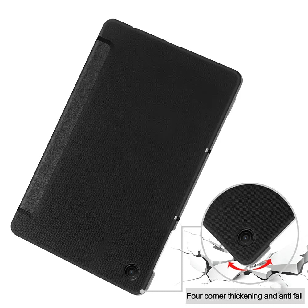 For T-Mobile REVVL Tab 2 (2025) Case Anti-Drop Leather Stand Tablet Cover - Black - 7