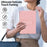 Kickstand Tablet Case for iPad 9.7-inch (2018) / (2017) / Air 2 TPU + PC Skin-Friendly Protective Cover - Pink - 6