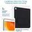 For iPad Air 10.5 inch (2019) Case TPU + PC Skin-Friendly Kickstand Tablet Cover - Black - 5