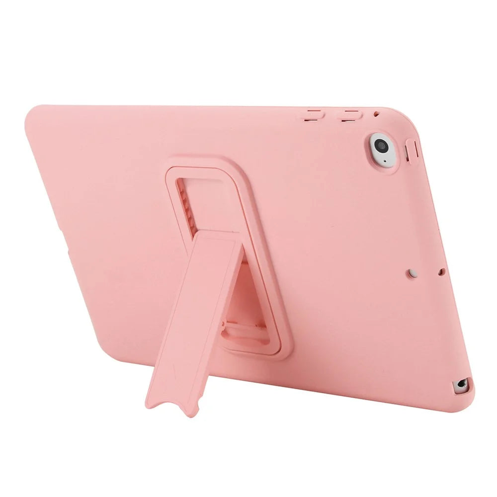 For iPad mini (2019) 7.9 inch / mini 4 Case TPU + PC Skin-Friendly Kickstand Tablet Cover - Pink - 2