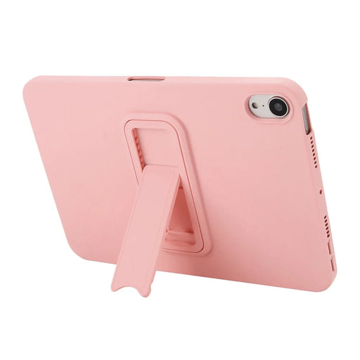 For iPad mini (2024) / (2021) Case TPU + PC Skin-Friendly Kickstand Tablet Cover - Pink - 2