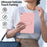 For iPad mini (2024) / (2021) Case TPU + PC Skin-Friendly Kickstand Tablet Cover - Pink - 6