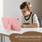 For iPad (2025) / 10.9 (2022) Case TPU + PC Skin-Friendly Kickstand Tablet Cover - Pink - 3