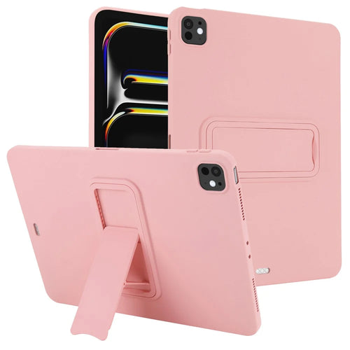 Kickstand Tablet Case for iPad Pro 11 (2022) / (2021) / (2020) TPU + PC Skin-Friendly Protective Cover - Pink - 1