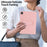 For iPad Pro 11 (2025) / 11 (2024) Case TPU + PC Skin-Friendly Kickstand Tablet Cover - Pink - 6