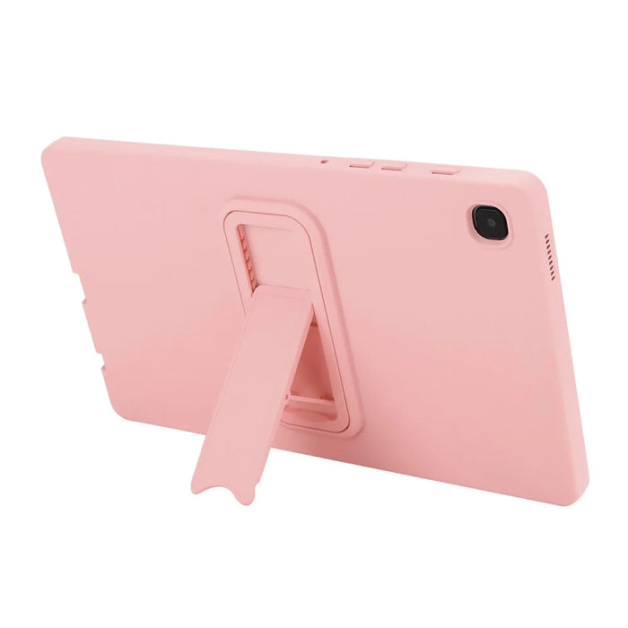 For Samsung Galaxy Tab A7 Lite 8.7-inch Case TPU + PC Skin-Friendly Kickstand Tablet Cover - Pink - 2
