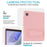 For Samsung Galaxy Tab A7 Lite 8.7-inch Case TPU + PC Skin-Friendly Kickstand Tablet Cover - Pink - 5