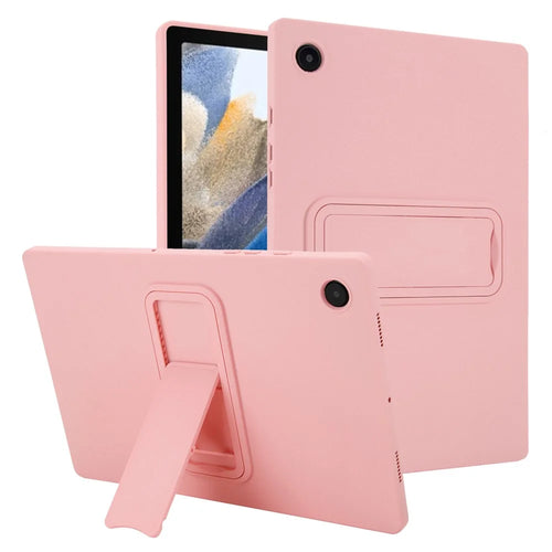 For Samsung Galaxy Tab A8 10.5 (2022) / (2021) Case TPU + PC Skin-Friendly Kickstand Tablet Cover - Pink - 1