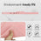 For Samsung Galaxy Tab A9 Case TPU + PC Skin-Friendly Kickstand Tablet Cover - Pink - 7