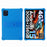 For Doogee Tab G6 Case Adjustable Kickstand Silicone Tablet Protective Cover - Dark Blue - 1