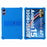 For Doogee Tab G6+ Case Adjustable Kickstand Silicone Tablet Protective Cover - Dark Blue - 1