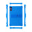 For Doogee Tab G6+ Case Adjustable Kickstand Silicone Tablet Protective Cover - Dark Blue - 6
