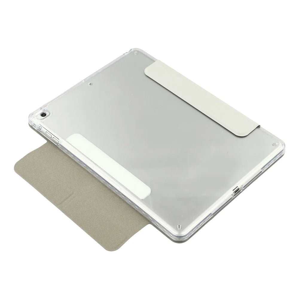 Tablet Case For iPad 9.7-inch (2018)  /  (2017)  /  Air 2  /  Air (2013) Magnetic Dual Clasp PU TPU Acrylic Origami Stand Cover - Grey - 5
