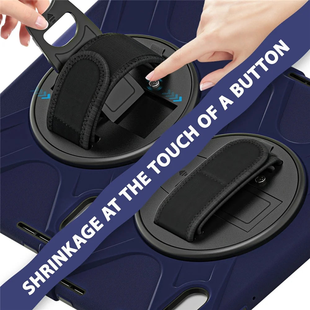 Kickstand Case for Motorola Moto Pad 60 Neo / Moto Pad (2026) / Lenovo Pad 11 2025 / 2024 / Tab K11 Gen 2 / Idea Tab / K11 / P11 Gen 2 / M11 / Zhaoyang K10 Cover - Navy Blue - 3