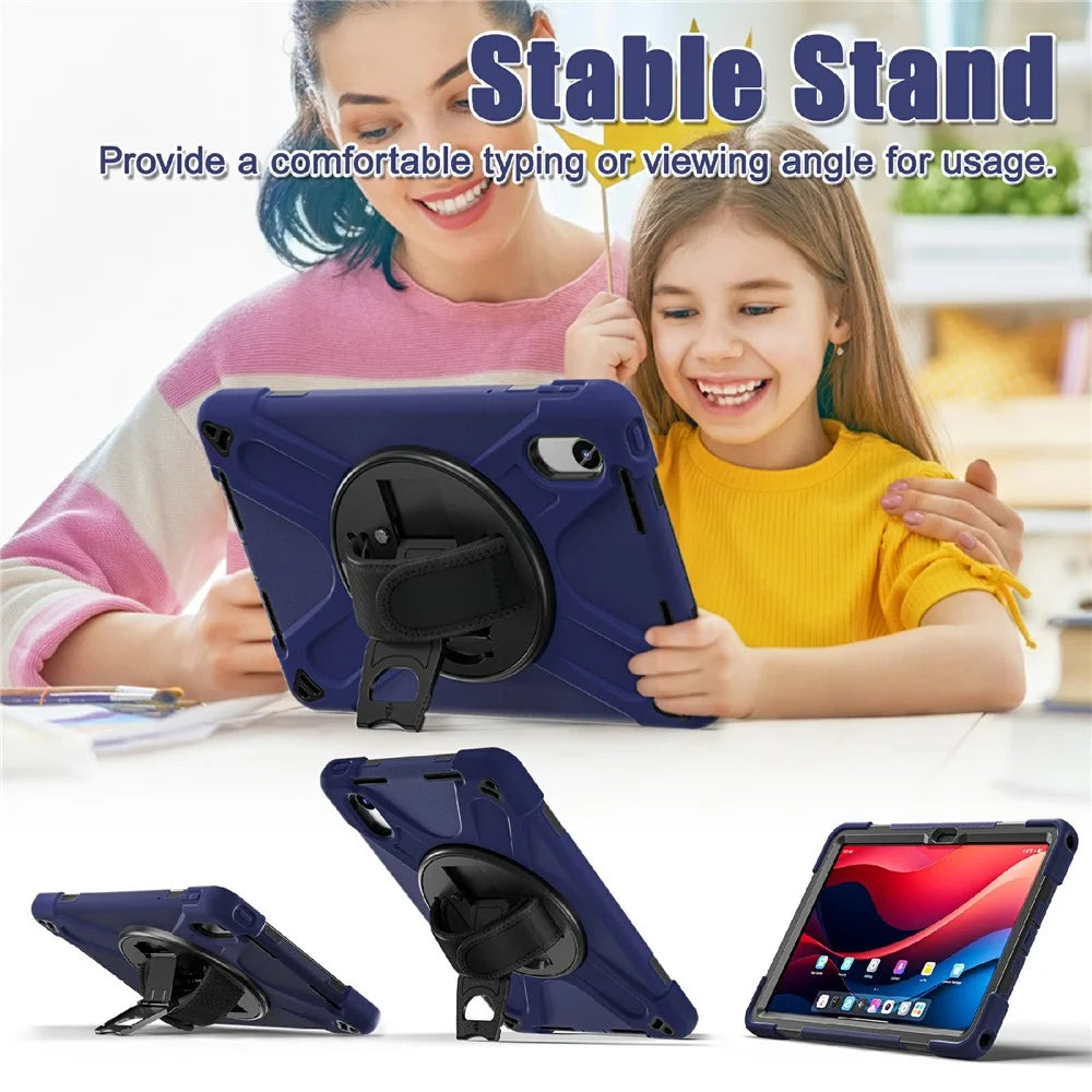 Kickstand Case for Motorola Moto Pad 60 Neo / Moto Pad (2026) / Lenovo Pad 11 2025 / 2024 / Tab K11 Gen 2 / Idea Tab / K11 / P11 Gen 2 / M11 / Zhaoyang K10 Cover - Navy Blue - 4