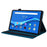 For Lenovo K9 / Tab One Case PU Leather Protective Folio Tablet Cover with Card Holder - Blue - 3