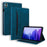 For Infinix Xpad 20 Case PU Leather Protective Folio Tablet Cover with Card Holder - Blue - 1