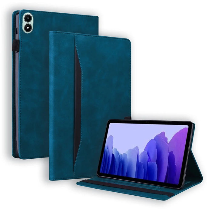 For Infinix Xpad 20 Case PU Leather Protective Folio Tablet Cover with Card Holder - Blue - 1