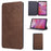 For Lenovo Tab K9 / Tab One Shockproof Case PU Leather Tablet Cover with Stand - Brown - 1