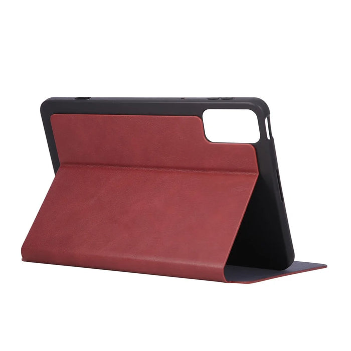 For ZTE nubia RedMagic Astra Shockproof Case PU Leather Tablet Cover with Stand - Red - 3