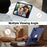 For iPad Pro 13 (2025) / 13 (2024) Case Silicone + PC Kickstand Tablet Cover with Pencil Holder - Navy Blue / Black - 3