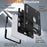 For iPad (2025) / iPad 10.9 (2022) Case Silicone + PC Kickstand Tablet Cover with Pencil Holder - Black - 5