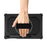 Kickstand Case for Samsung Galaxy Tab S10+ / S9+ / S8+ / S7+ / S7 FE PC + TPU Shockproof Tablet Cover with Hand Strap / Pen Slot - Black - 4