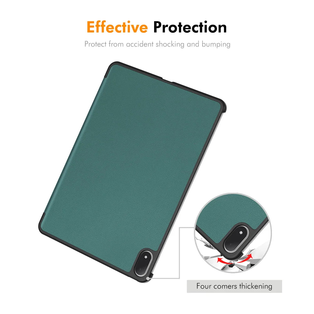 ENKAY HAT PRINCE For OnePlus Pad 2 Pro / OnePlus Pad 3 Trifold Stand Cover   PU Leather+PC Tablet Case with Auto Wake/Sleep - Black - 5