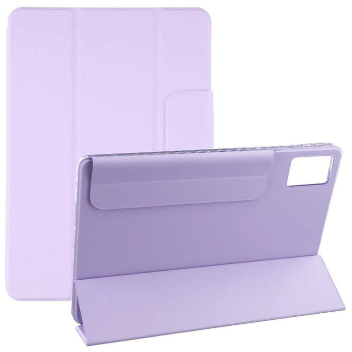 For Lenovo Tab K11 Gen 2 / Idea Tab / Xiaoxin Pad 11 2025 Case Folding Stand Magnetic Leather Tablet Cover - Purple - 1
