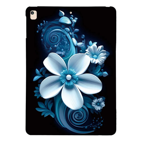Tablet Case For iPad 9.7-inch (2018)  /  (2017)  /  Air 2  /  Air (2013) Pattern Printing Slim Soft TPU Cover - Black Orchid - 1